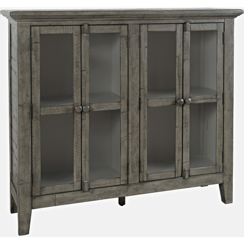 Rustic Shores 48" Accent Cabinet in Distressed Stone Wood